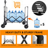 Lashake COLLAPSIBLE FOLDABLE WAGON LARGE CAPACITY HEAVY DUTY WAGON - BLACK