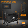 Lashake COLLAPSIBLE FOLDABLE WAGON LARGE CAPACITY HEAVY DUTY WAGON - BLACK