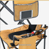 ARROWHEAD OUTDOOR PORTABLE FOLDING CAMPING QUAD CHAIR CUP - CUP-HOLDER- TAN
