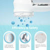 JUEYINGBAILI Fabric Lint Shaver - Fuzz Remover, with 3 Shave Heights - WHITE