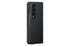 SAMSUNG Galaxy Z Fold4 Leather Cover Protective Premium Elegant Phone Case Black