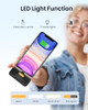 Taegila Small Portable Charger iPhone 5000mAh with Built in Cable - BLACK