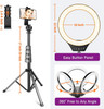 VALUSIN 10" Ring Light with 59" Tripod Stand and Phone Holder - Black