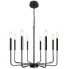 8 Lights Black Chandelier Dining Room Light Fixtures, Farmhouse Chandeliers