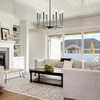 8 Lights Black Chandelier Dining Room Light Fixtures, Farmhouse Chandeliers