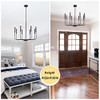 8 Lights Black Chandelier Dining Room Light Fixtures, Farmhouse Chandeliers