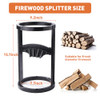FOCRED WOOD SPLITTER, XL LOG/KINDLING SPLITTER MANUAL CAST IRON, DD-001 - BLACK