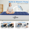 Sprinq Air Mattress Queen with Built in Pump, Inflatable Bed, TS-HE-002T - BLUE Sprinq Air Mattress Queen with Built in Pump, Inflatable Bed, TS-HE-002T - BLUE