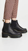 23917001 DR. MARTENS WOMEN'S ROMETTY PLATFORM CHELSEA BOOTS, SIZE 7, BLACK BW