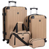 Travelers Club Midtown Hardside 4-Piece Luggage Travel Set, Expandable - Tan