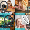 Sensyne 10'' Ring Light with 50'' Extendable Tripod Stand, LED Circle Lights