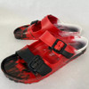 BIRKENSTOCK ARIZONA EVA REGULAR FIT SANDALS MENS - SIZE 11 - RED BLACK WHITE