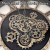 27 inch Large Real Moving Gears Wall Clock with Toughened Glass Cover