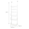 SMART DESIGN OVER THE DOOR PANTRY ORGANIZER RACK 6 ADJUSTABLE SHELVES WHITE