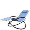 VIVERE ORBITAL ROCKING LOUNGER, PREMIUM PHIFERTEX FABRIC, ORBL1-CC - CAPE COD