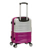 Rockland Melbourne Hardside Expandable Spinner Wheel Luggage 20" -TWO TONE WHITE