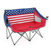 ARROWHEAD OUTDOOR Folding Double Duo Camping Chair Loveseat KKS0323U -Red/White
