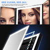 AirExpect Makeup Mirror Trifold Vanity Mirror with 72 LED Lights - BLACK