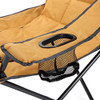 ARROWHEAD OUTDOOR PORTABLE FOLDING HYBRID 2-IN1 CAMPING CHAIR, KKS0290U - TAN