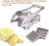 Generic Stainless Steel 2-Blade French Fry Potato Cutter, MAXMED2 - Silver