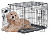 PRECISION PET TWO DOOR PROVALUE WIRE DOG CRATE 24 INCH 15-30 LBS - BLACK