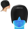 AllSett Health Migraine Relief Cap Ice Head Wrap Headache, ASH0879147 - Black