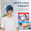 AllSett Health Migraine Relief Cap Ice Head Wrap Headache, ASH0879147 - Black