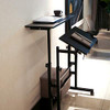 PORTABLE STANDING DESK SMALL STANDING WHEELS ADJUSTABLE STANDING DESK BLACK