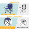 KINGCAMP CAMPING FOLDING CHAIR OVERSIZED 300LB KC2134 - BLUE KINGCAMP CAMPING FOLDING CHAIR OVERSIZED 300LB KC2134 - BLUE