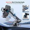 SUUSON UPGRADED 3-IN-1 CAR PHONE HOLDER MOUNT POWERFUL SUCTION - BLACK New