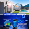 ECSTROM Solar Bug Zapper Outdoor 4200V Mosquito Zapper 9 Modes - Black