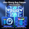 ECSTROM Solar Bug Zapper Outdoor 4200V Mosquito Zapper 9 Modes - Black