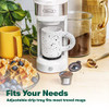 BELLA DUAL BREW SINGLE SERVE COFFEE MAKER K-CUP COMPATIBLE 17647 14oz - WHITE