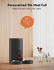 WOPET Automatic Cat Feeders 2 Cats Timed Cat Feeder Auto Pet Feeder - BLACK
