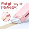 Waxfans Roll-on Waxing Kit with Wax Warmer and Rose Scented Rolls - Pink
