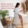 Waxfans Roll-on Waxing Kit with Wax Warmer and Rose Scented Rolls - Pink