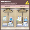 STORAGE MANIAC UNDER SINK 2 TIER EXPANDABLE SHELF ORGANIZER STM1102000053 Silver