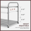 STORAGE MANIAC UNDER SINK 2 TIER EXPANDABLE SHELF ORGANIZER STM1102000053 Silver