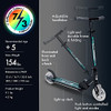YVOLUTION NEON FLASH FOLDABLE KIDS SCOOTER 12S1-MULTI/FLAS - MULTI-COLOR FLASH