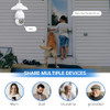 Light Bulb Security Camera WiFi Lightbulb Security Cameras Waterproof (2Pcs)