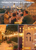 Brightown Outdoor Solar String Lights Waterproof 100 Feet Shatterproof Bulbs