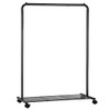 SONGMICS CLOTHES RACK WHEELS CLOTHING RACK HANGING CLOTHES UHSR25BK - BLACK