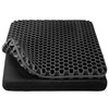 OMCOZY Gel Seat Cushion Cooling Thick Breathable Honeycomb Design - BLACK