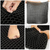 OMCOZY Gel Seat Cushion Cooling Thick Breathable Honeycomb Design - BLACK