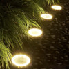 ESARR LED Ground Spot Solar Lights, Outdoor Waterproof, 8 PACK - Black/Silver