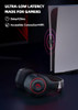 KAPEYDESI WIRELESS GAMING HEADSET WITH MIC 40H BATTERY LIFE BLACK/RED