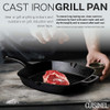 CUISINEL CAST IRON SQUARE GRILL PAN - 10.5 INCH