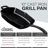 CUISINEL CAST IRON SQUARE GRILL PAN - 10.5 INCH