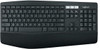 LOGITECH K850 WIRELESS BLUETOOTH KEYBOARD PC MAC CHROME UNIFYING RECEIVER BLACK