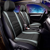 FH GROUP - Front Set Faux Leather Seat Cushions Cover Low Back Seat PU207GYBK